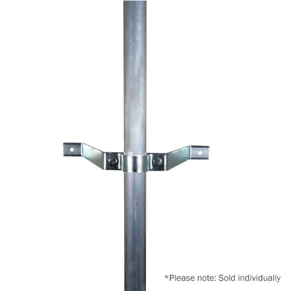 Pipe To Wall Bracket, 300mm Zinc