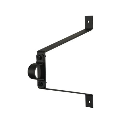 Pipe To Wall Bracket, 300mm Black