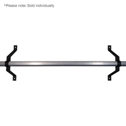 Pipe To Wall Bracket, 300mm Black