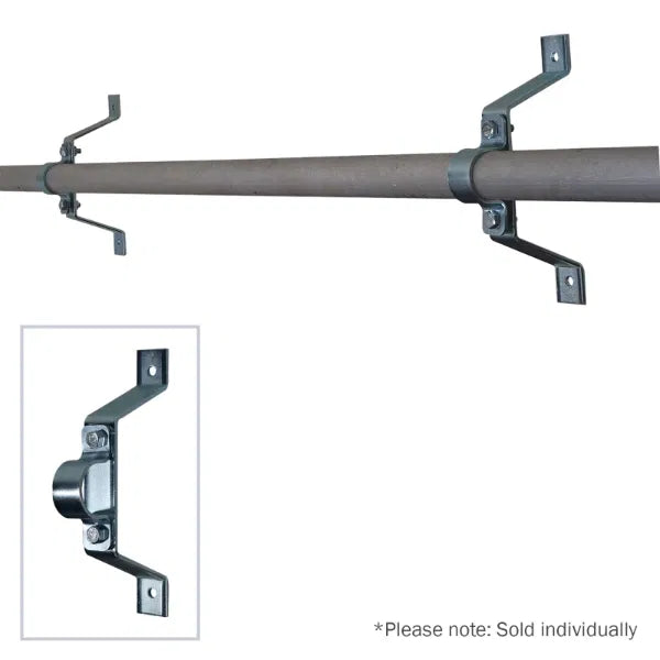Pipe To Wall Bracket, 100mm Zinc