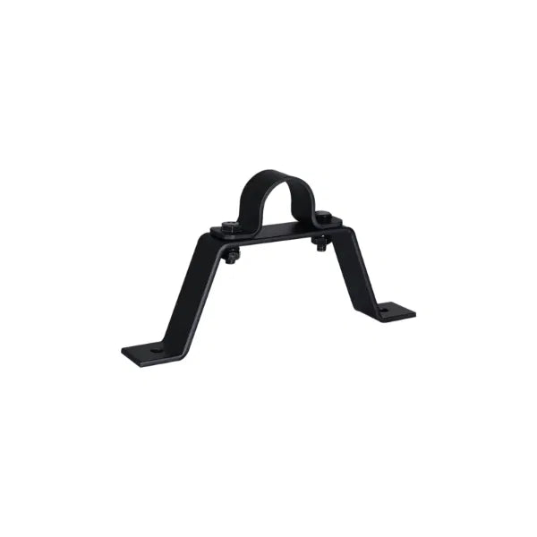 Pipe To Wall Bracket, 100mm Black