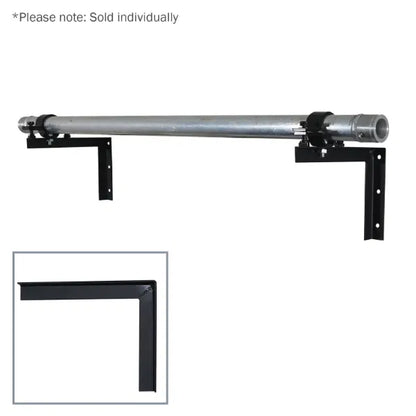 Angle Bracket, 195 x 240mm Black