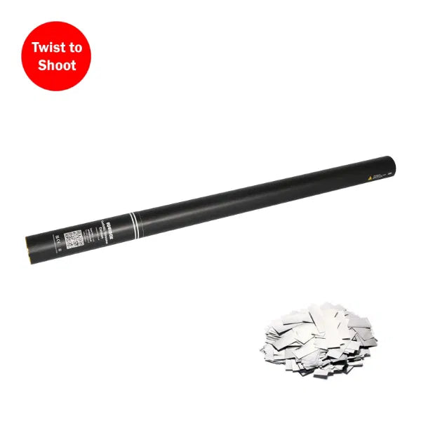 Handheld Confetti Cannon 80cm - Silver