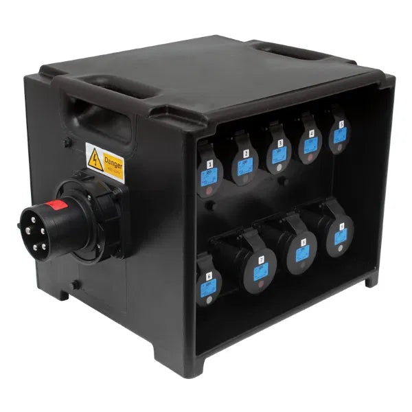 MERZ Distribution Box 63A 3PH RCBO (A80BLK)