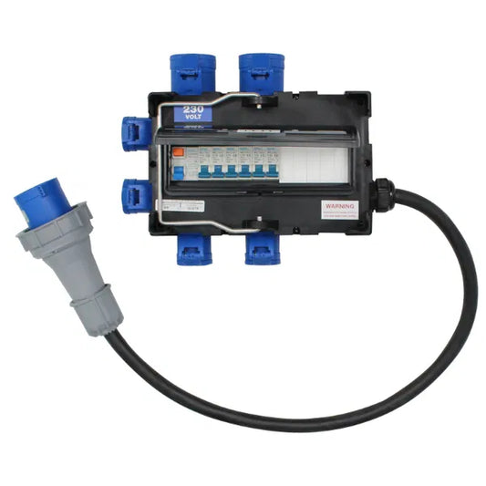 ISCHL Distribution Box 63A 230V In, 2 x 32A + 4 x 16A Out
