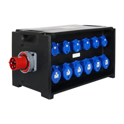 MERZ Distribution Box 63A 3PH In/Thru to 32A/16A RCBO