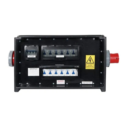 MERZ Distribution Box 63A 3PH In/Thru to 32A/16A RCBO