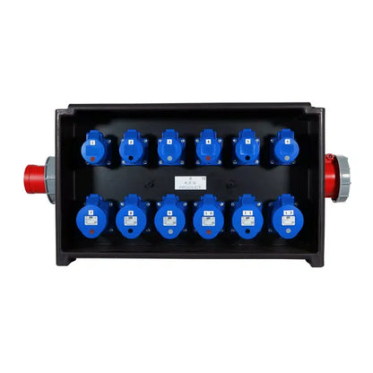 MERZ Distribution Box 63A 3PH In/Thru to 32A/16A RCBO