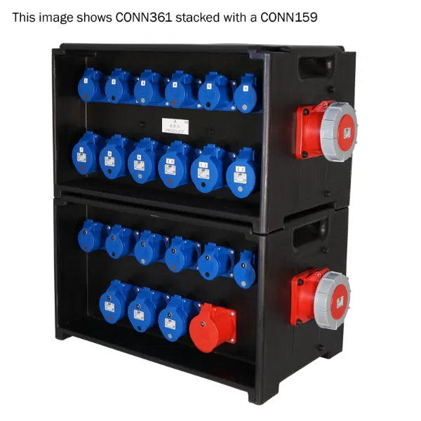 MERZ Distribution Box 63A 3PH In/Thru to 32A/16A