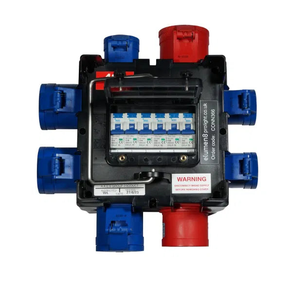 IMST Distribution Box 32A 415V In, 3 x 32A and 3 x 16A Out