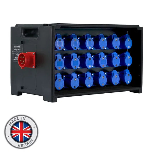 MERZ Distribution Box 32A 3PH In/Thru to 16A RCBO