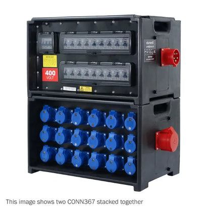 MERZ Distribution Box 32A 3PH In/Thru to 16A RCBO