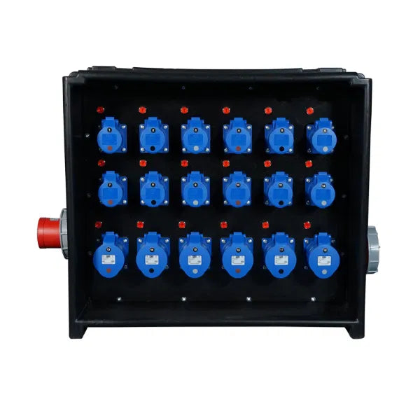 MERZ Distribution Box 63A 3PH In/Thru to 32A/16A RCBO