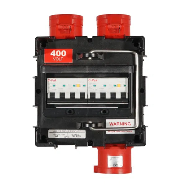 ISCHL Distribution Box 32A 3PH, 2 x 16A 3PH RCBO
