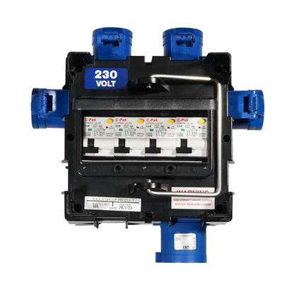 IMST Distribution Box 32A 240V In, 4 x 16A 240V Out 2P RCBO