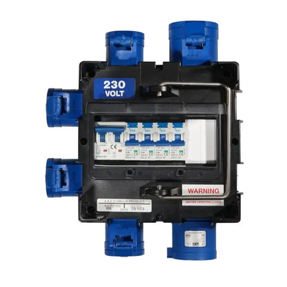 IMST Distribution Box 32A 240V In, 4 x 16A 240V Out 2P RCBO