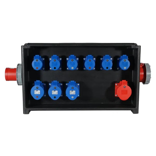 MERZ Distribution Box 63A 3PH In/Thru to 32A/16A