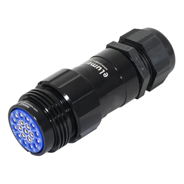 Socapex 19-Pin Line Female Socket 16-28mm