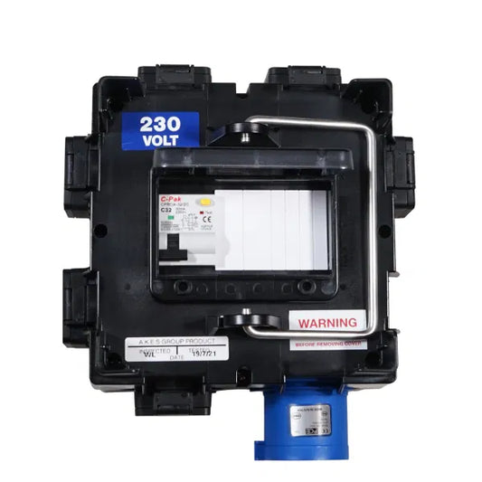 IMST Distribution Box 32A 240V In, 6 x 13A, 1 x DP 32A RCBO