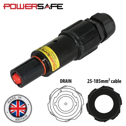 Powersafe 500A Line Drain 120mm2 L2 Black