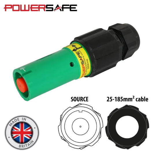 Powersafe 500A Line Source 120mm2 Earth Green