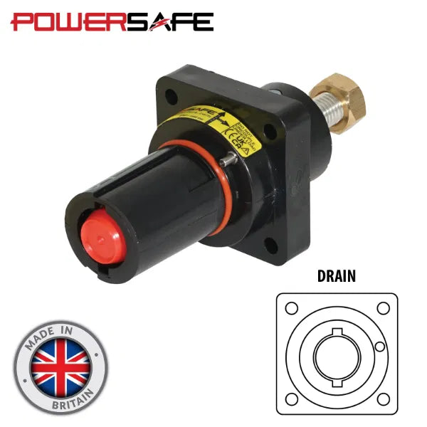 Powersafe 500A Panel Drain T5 Post L2 Black