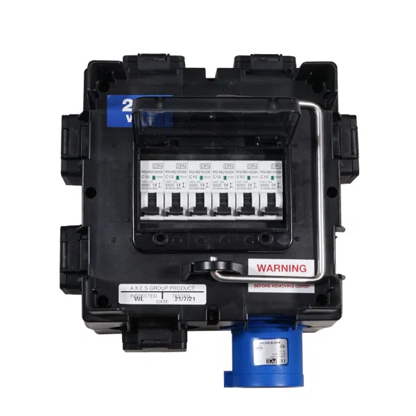 IMST Distribution Box 32A 240V In, 6 x 13A, 6 x DP 10A RCBO