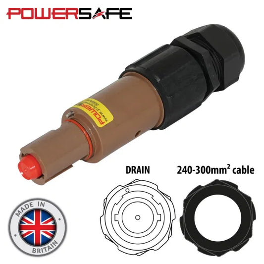 Powersafe 800A Line Drain 240mm2 L1 Brown