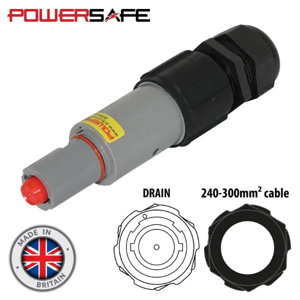 Powersafe 800A Line Drain 240mm2 L3 Grey