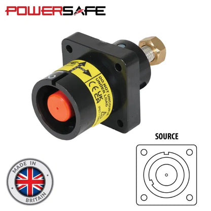 Powersafe 800A Panel Source Male T8 Post L2 Black