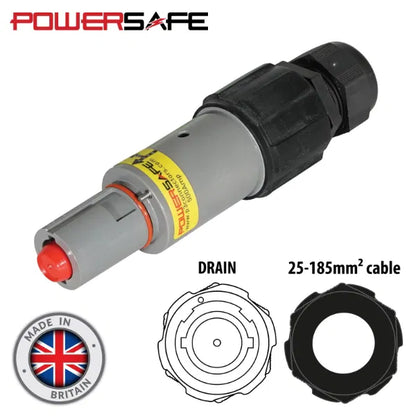 Powersafe 500A Line Drain 150mm2 L3 Grey