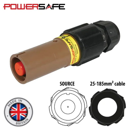 Powersafe 500A Line Source 150mm2 L1 Brown