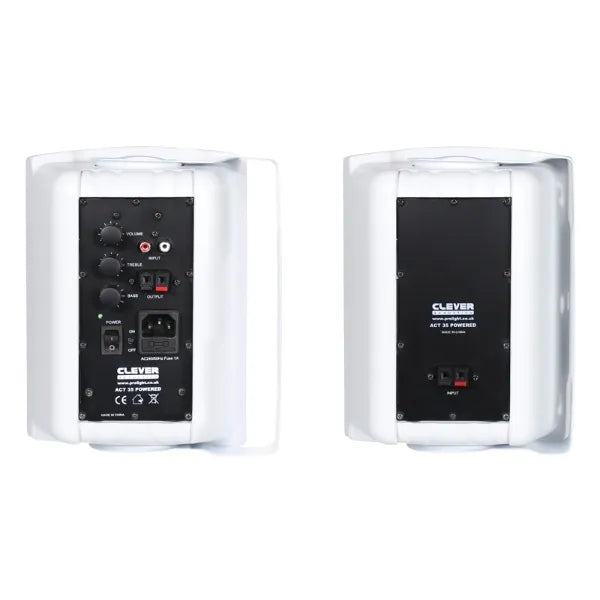 ACT 35 White Powered Speakers (Pair)