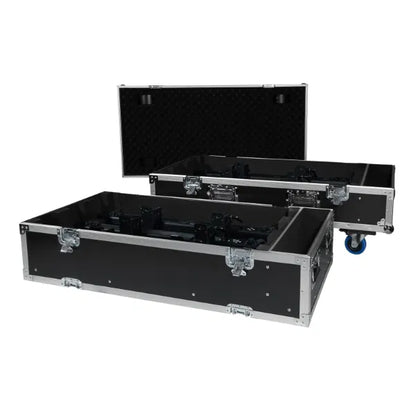 6 Way Meteor 784/Meteor 150 RGBW/Meteor 150 HEX Flight Case