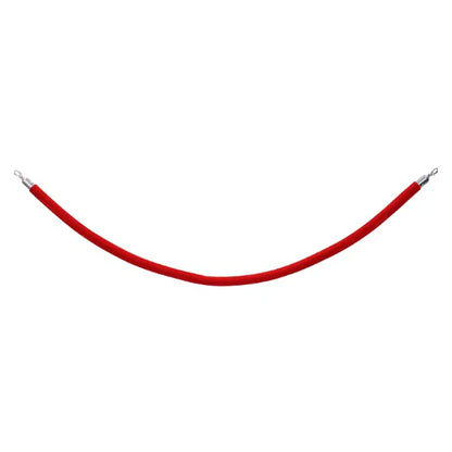 Chrome Barrier Rope, Red Velvet