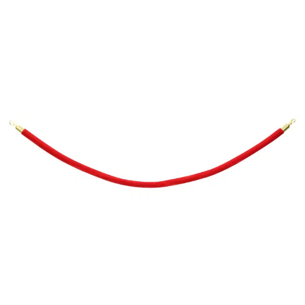 Gold Barrier Rope, Red Velvet