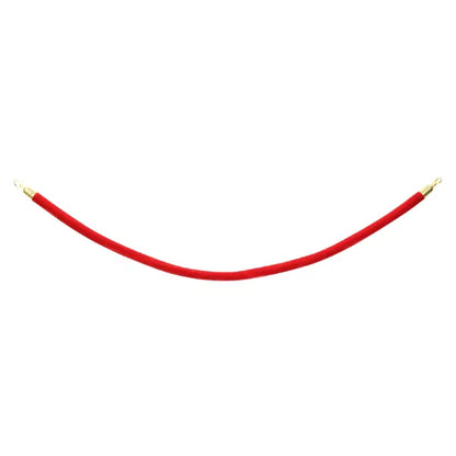 Gold Barrier Rope, Red Velvet