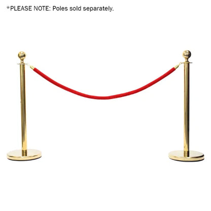 Gold Barrier Rope, Red Velvet
