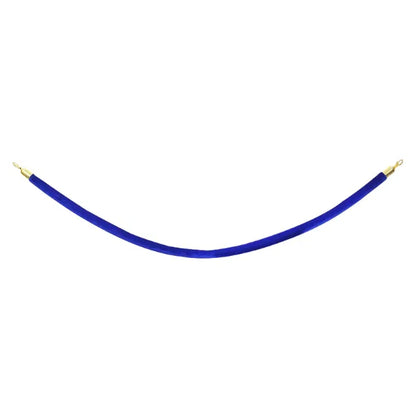 Gold Barrier Rope, Blue Velvet