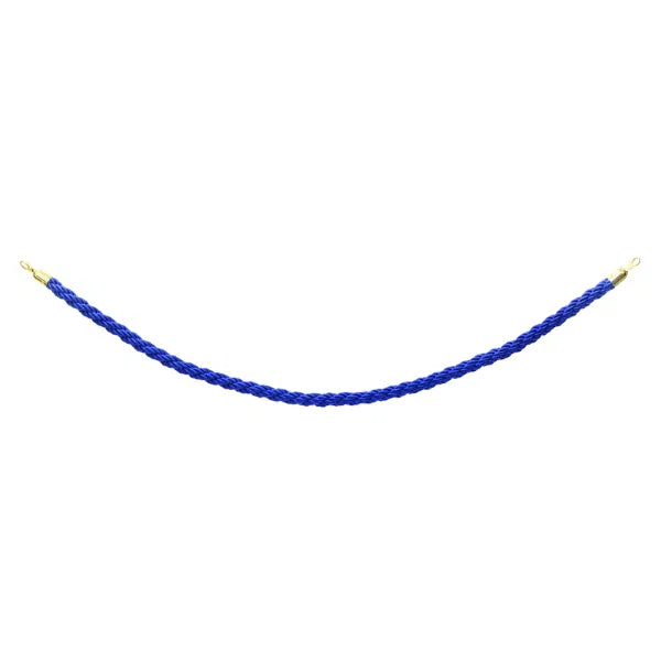 Gold Barrier Rope, Blue Twisted