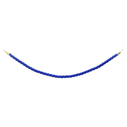 Gold Barrier Rope, Blue Twisted