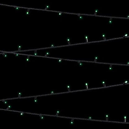 Rubber Connectable, Dimmable LED String Lights Green, 20m