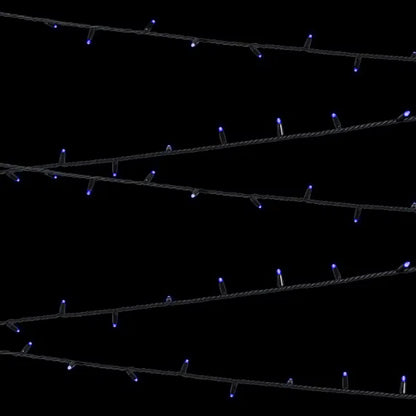 Rubber Connectable, Dimmable LED String Lights Blue, 20m