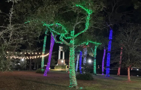 Rubber Connectable, Dimmable LED String Lights Orange, 20m