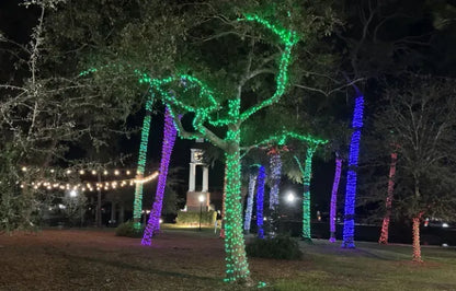 Rubber Connectable, Dimmable LED String Lights Purple, 10m