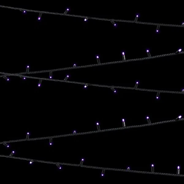 Rubber Connectable, Dimmable LED String Lights Purple, 20m