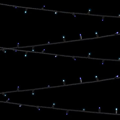 Rubber Connectable, Dimmable LED String Lights Blue/Cool White, 10m