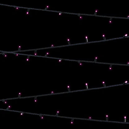 Rubber Connectable, Dimmable LED String Lights Pink, 20m