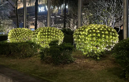 Rubber Connectable, Dimmable LED Net Lights Warm White, 6 x 4m