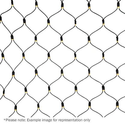 Rubber Connectable, Dimmable LED Net Lights Warm White, 6 x 4m